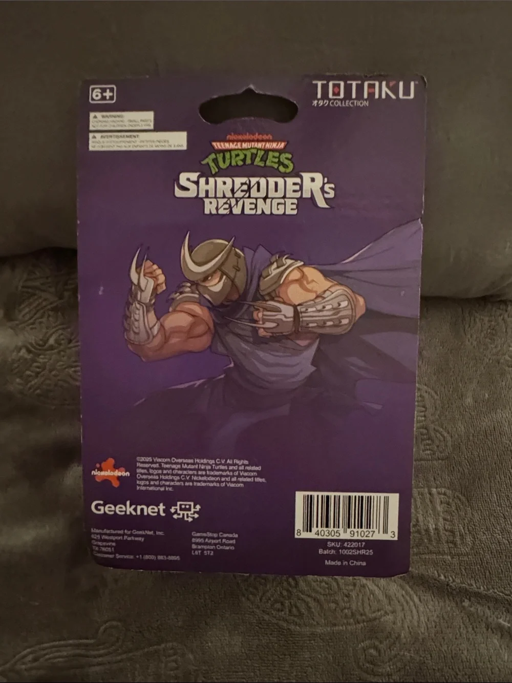 Teenage Mutant Ninja Turtles Shredder Figure - Purple